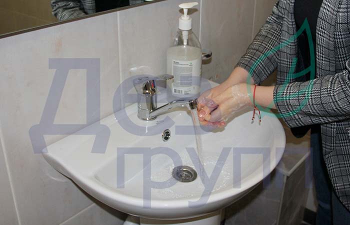 Защита от коронавируса - мытьё рук